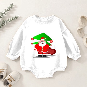 Discover Papai Noel Ho Ho Ho Baby Romper Sweatshirts