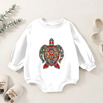 Discover sea turtle Baby Romper Sweatshirts