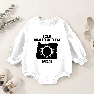 Discover Total Solar Eclipse 2017 Oregon Baby Romper Sweatshirts