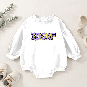 Discover IDGAF Violet Donuts Baby Romper Sweatshirts