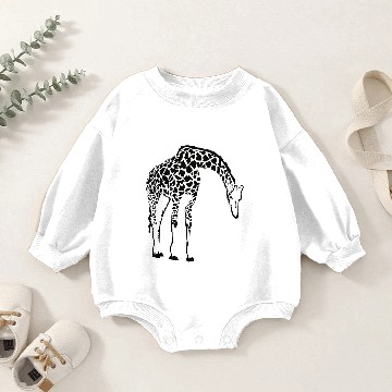 Discover Giraffe Family Baby Romper Sweatshirts
