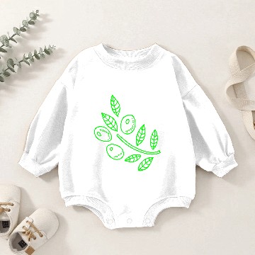 Discover Olive branch Baby Romper Sweatshirts