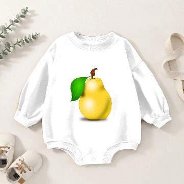 Discover Hmm delicious! Pear! Baby Romper Sweatshirts