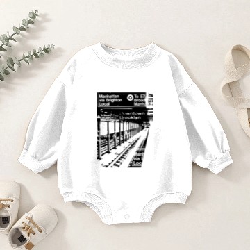 Discover NYC Subway Baby Romper Sweatshirts