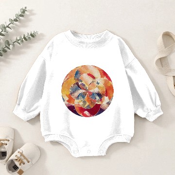 Discover Geometric Abstract Circle Baby Romper Sweatshirts