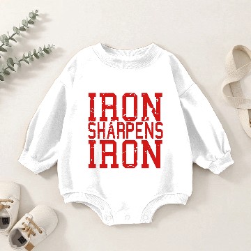 Discover Iron Sharpens Iron Baby Romper Sweatshirts