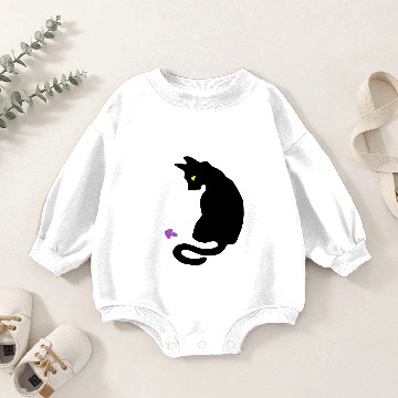 Discover mushroom and cat / fungi / animal / mushroom Baby Romper Sweatshirts