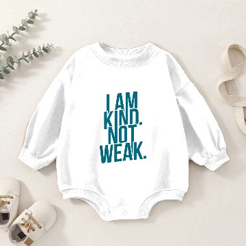 Discover KIND NOT WEAK 34 SLEEVE RAGLAN Baby Romper Sweatshirts