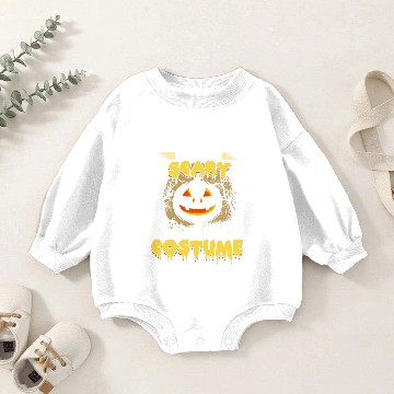 Discover Scary Dog Dad Halloween Pumpkin Gift Baby Romper Sweatshirts