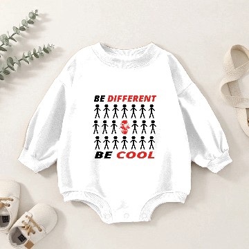 Discover BE DIFFERENT anders king cool skull totenkopf bone Baby Romper Sweatshirts