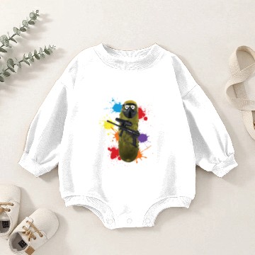 Discover Paintball Pickle Baby Romper Sweatshirts