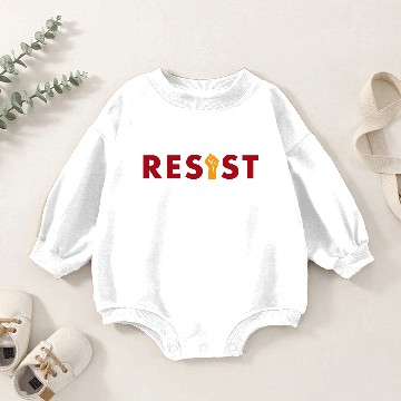 Discover Resist Fist Baby Romper Sweatshirts