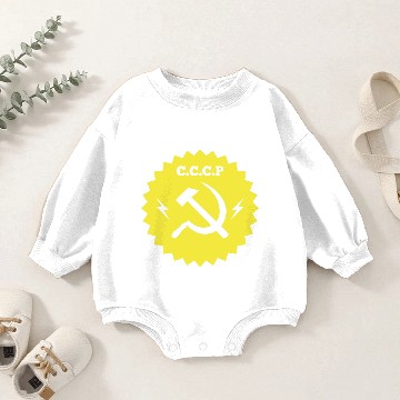 Discover Communist CCCP Badge Baby Romper Sweatshirts