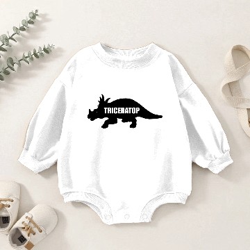 Discover triceratops Baby Romper Sweatshirts