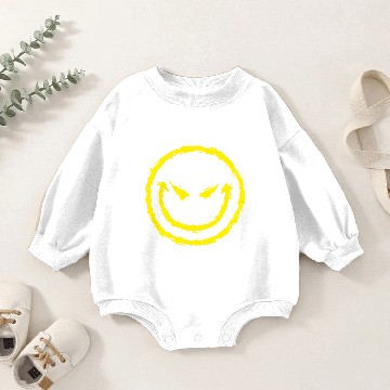 Discover Evil Smiley Face Baby Romper Sweatshirts