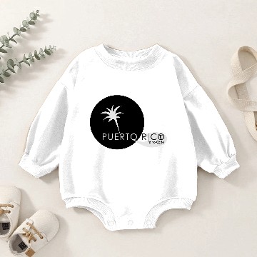 Discover Circle Puerto Rico Baby Romper Sweatshirts