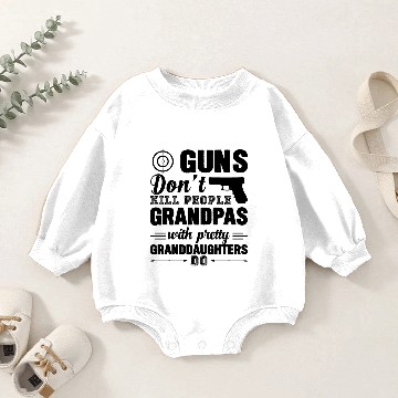 Discover Guns Don't Kill People Grandpas Baby Romper Sweatshirts