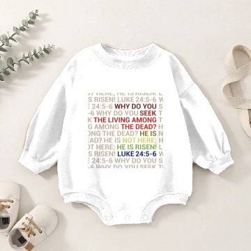 Discover He is Risen 3D Baby Romper Sweatshirts