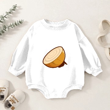 Discover Half of an Onion Baby Romper Sweatshirts