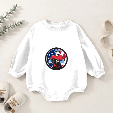 Discover American Baseball Pitcher Baby Romper Sweatshirts
