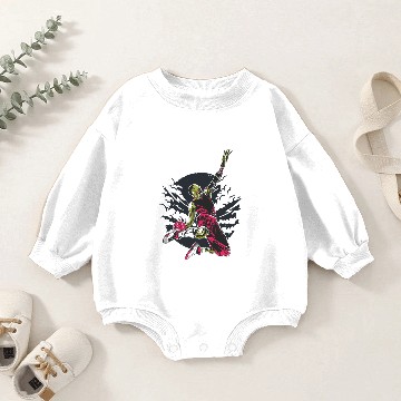 Discover Zombie Slam Dunk Baby Romper Sweatshirts