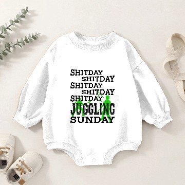 Discover Shitday Juggling Sunday Baby Romper Sweatshirts
