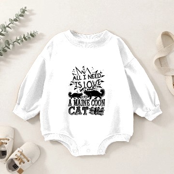 Discover Maine Coon Cat Baby Romper Sweatshirts