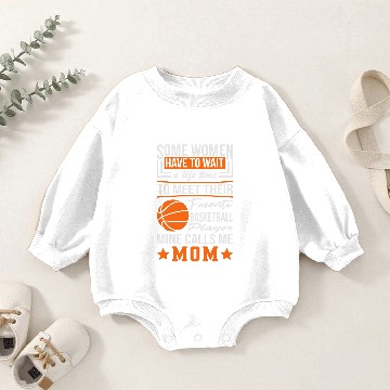 Discover Some Women Basketball Player Mom Baby Romper Sweatshirts