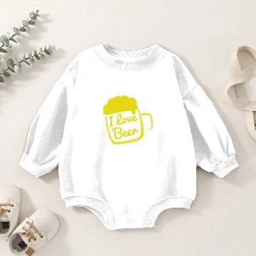 Discover I love beer Baby Romper Sweatshirts