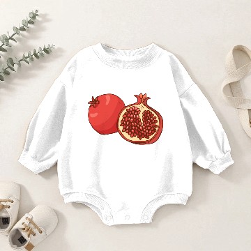 Discover Pomegranate Baby Romper Sweatshirts