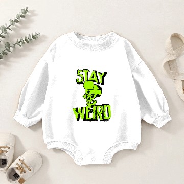 Discover Stay Weird - Crazy Hip Hop Skull Baby Romper Sweatshirts