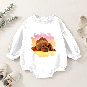 Discover Cavalier King Charles Spaniel Baby Romper Sweatshirts