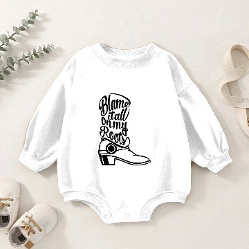 Discover Blame it All on my Roots Baby Romper Sweatshirts