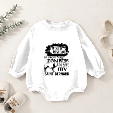 Discover Save My Saint Bernard Baby Romper Sweatshirts