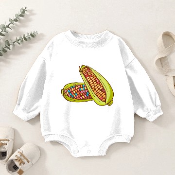 Discover Corn Maize Grain Cereals Baby Romper Sweatshirts