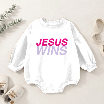 Discover Jesus Wins Baby Romper Sweatshirts