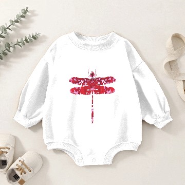 Discover artTS batik dragonfly pinkz Baby Romper Sweatshirts