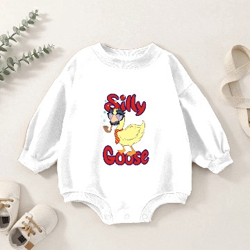 Discover Silly Goose Baby Romper Sweatshirts