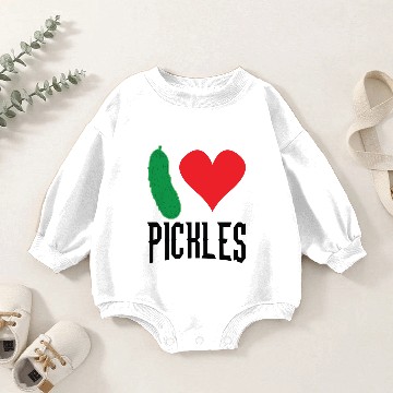 Discover i love pickles Baby Romper Sweatshirts