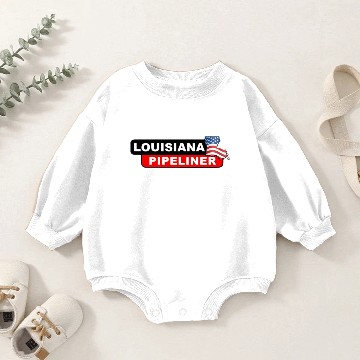 Discover Louisiana Pipeliner Baby Romper Sweatshirts