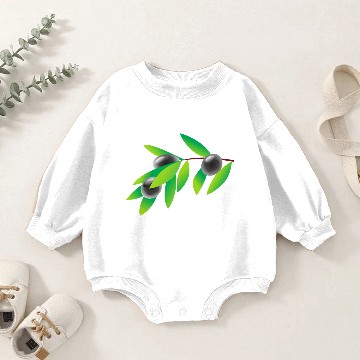 Discover olive Baby Romper Sweatshirts