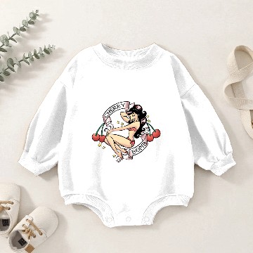 Discover Cherry Bomb Baby Romper Sweatshirts