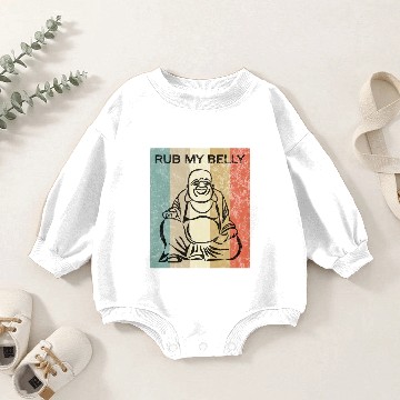 Discover Buddha Luck Vintage Retro Style Grunge Baby Romper Sweatshirts