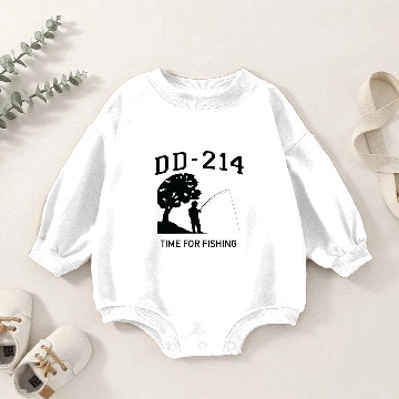 Discover dd214 Baby Romper Sweatshirts Lucky Gone Fishing Baby Romper Sweatshirts