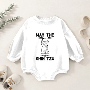 Discover Shih tzu dog Baby Romper Sweatshirts