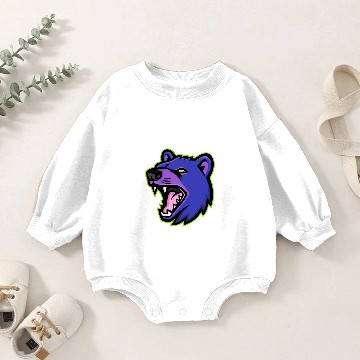 Discover Tasmanian Devil Head Baby Romper Sweatshirts