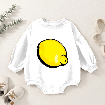 Discover lemon comic vector citrus fruit Baby Romper Sweatshirts