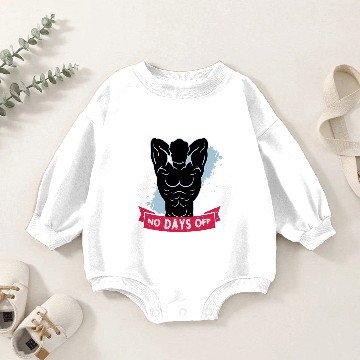 Discover no days off Baby Romper Sweatshirts