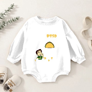 Discover PTSD Sufferer Every Wednesday Tacos Baby Romper Sweatshirts