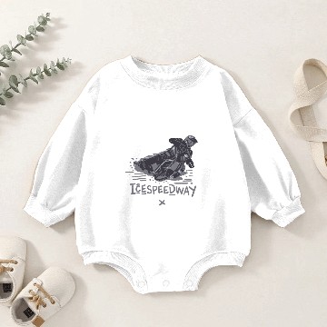 Discover ice speedway rugged biker gift idea Baby Romper Sweatshirts
